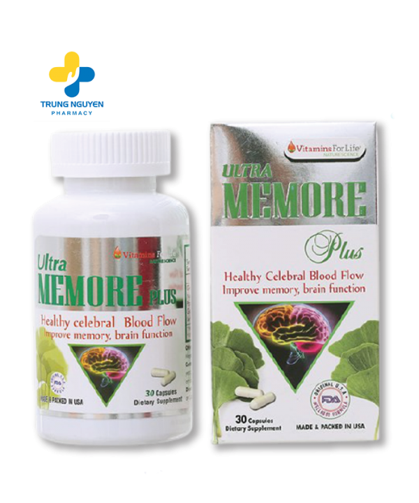 Viên uống bổ não Ultra Memore Plus Vitamins For Life