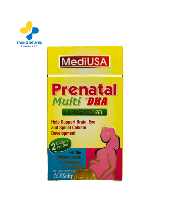 MediUSA Prenatal Multi DHA - Vitamin cho bà bầu