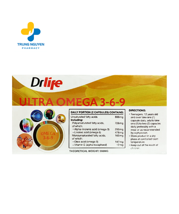 Viên uống dầu cá Drlife Ultra Omega 369