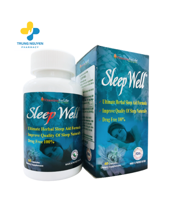 Sleep Well - Chai 60 viên - Giúp ngủ ngon giấc