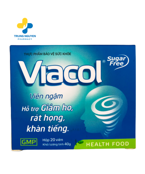 Viên ngậm Viacol giảm đau họng