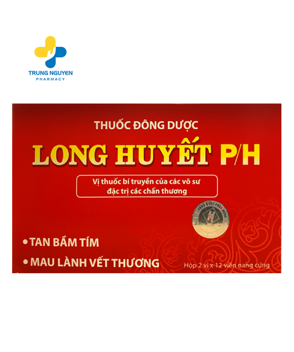 Thuốc Long Huyết P/H tan bầm tím, chữa lành vết thương